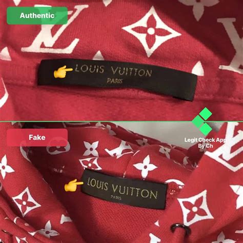 how to tell real from fake louis vuitton supreme crewneck|how to check for false louis vuitton.